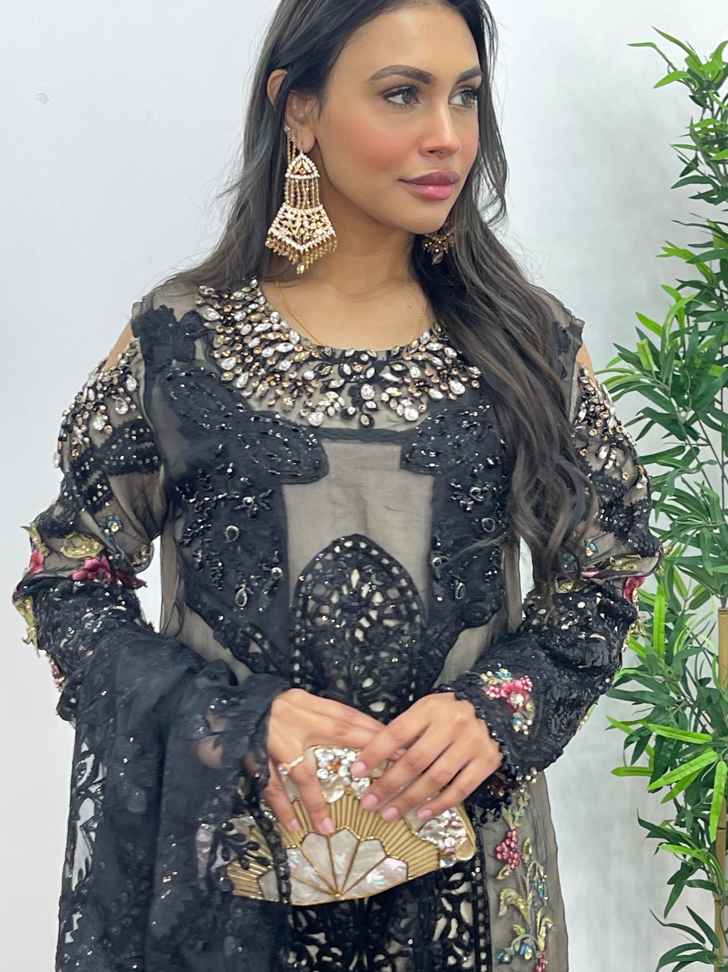 Nagin - Maria B Inspired Embroidered - Black - R