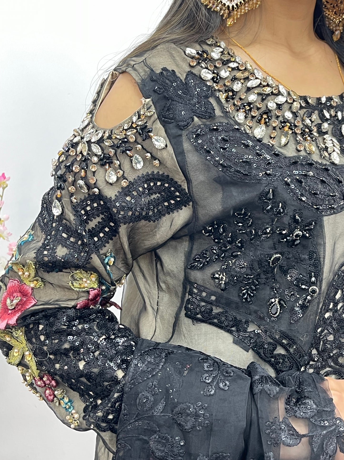 Nagin - Maria B Inspired Embroidered - Black - R