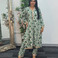 Daily Wear - 2 PC Printed Linen - Green