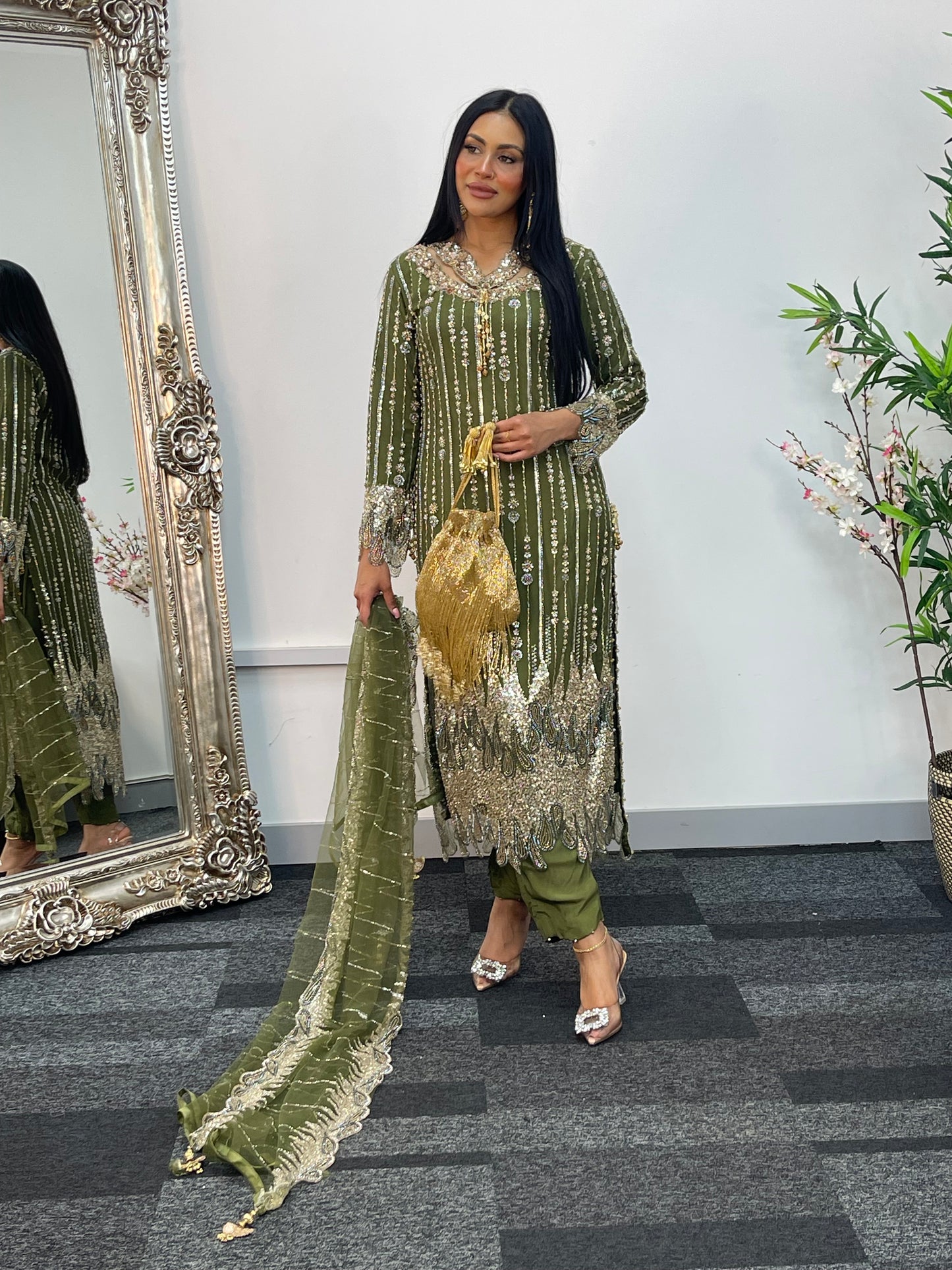 Payal - Cutdana Net - green - G