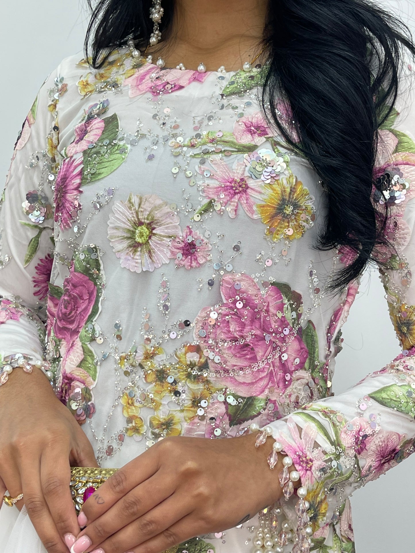 Kareena - Cut Dana Net- White - Karina