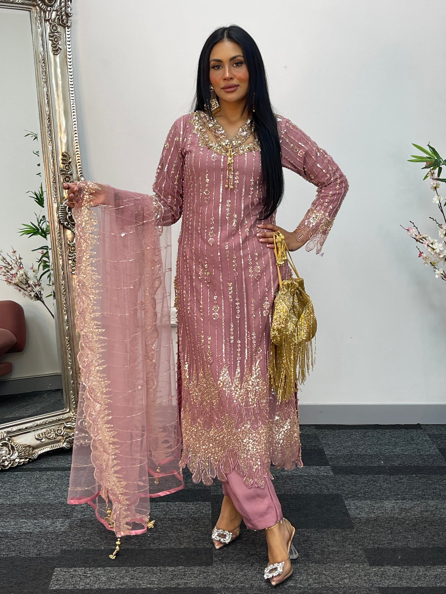 Payal - Cutdana Net - pink - C