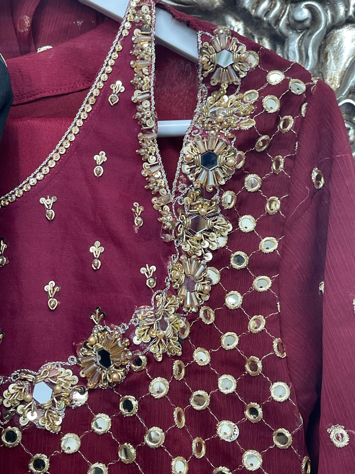 Rim Jhim -  Maroon - D