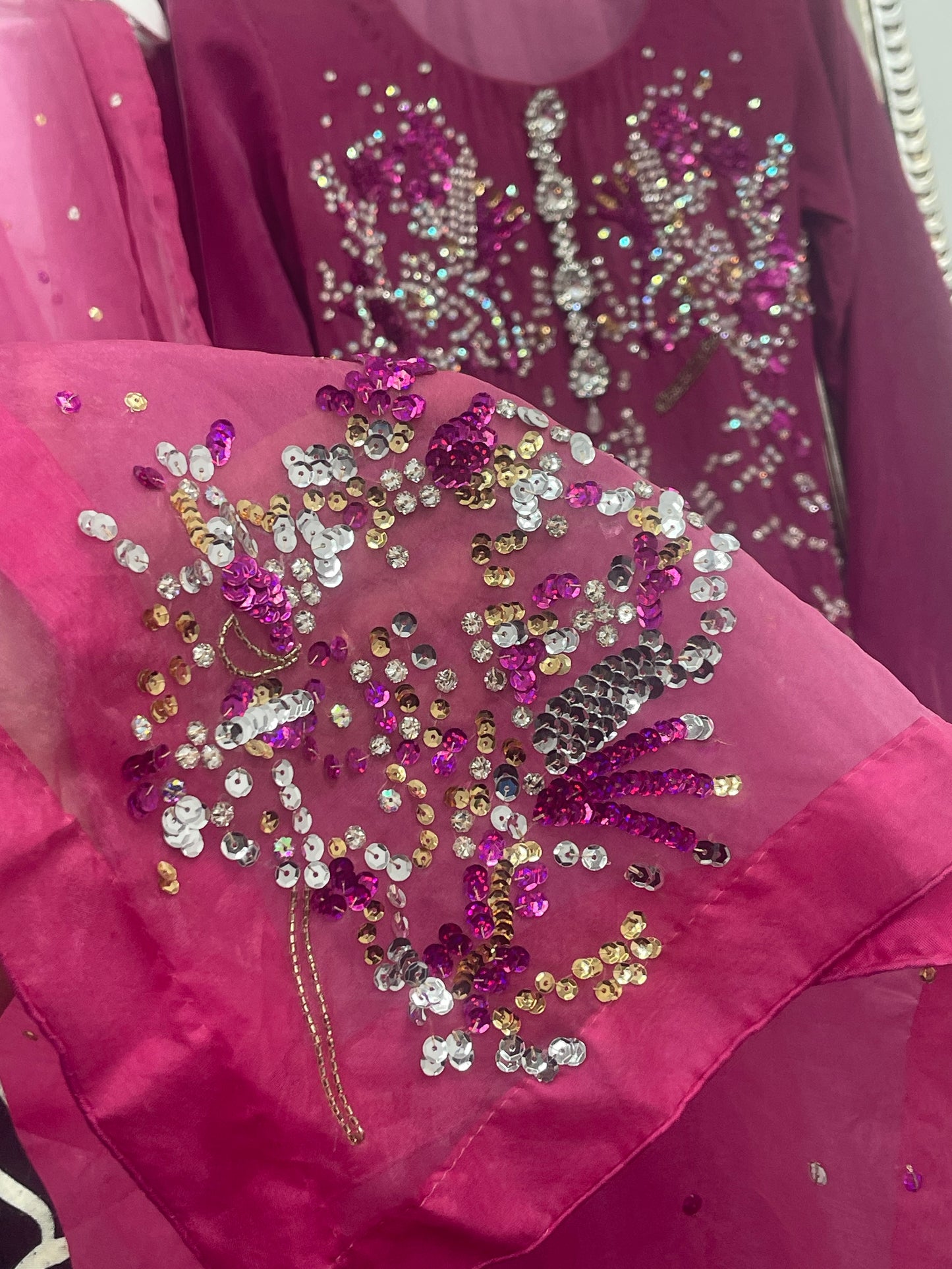 Rang e Gulaab - Hot Pink Velvet - AA -