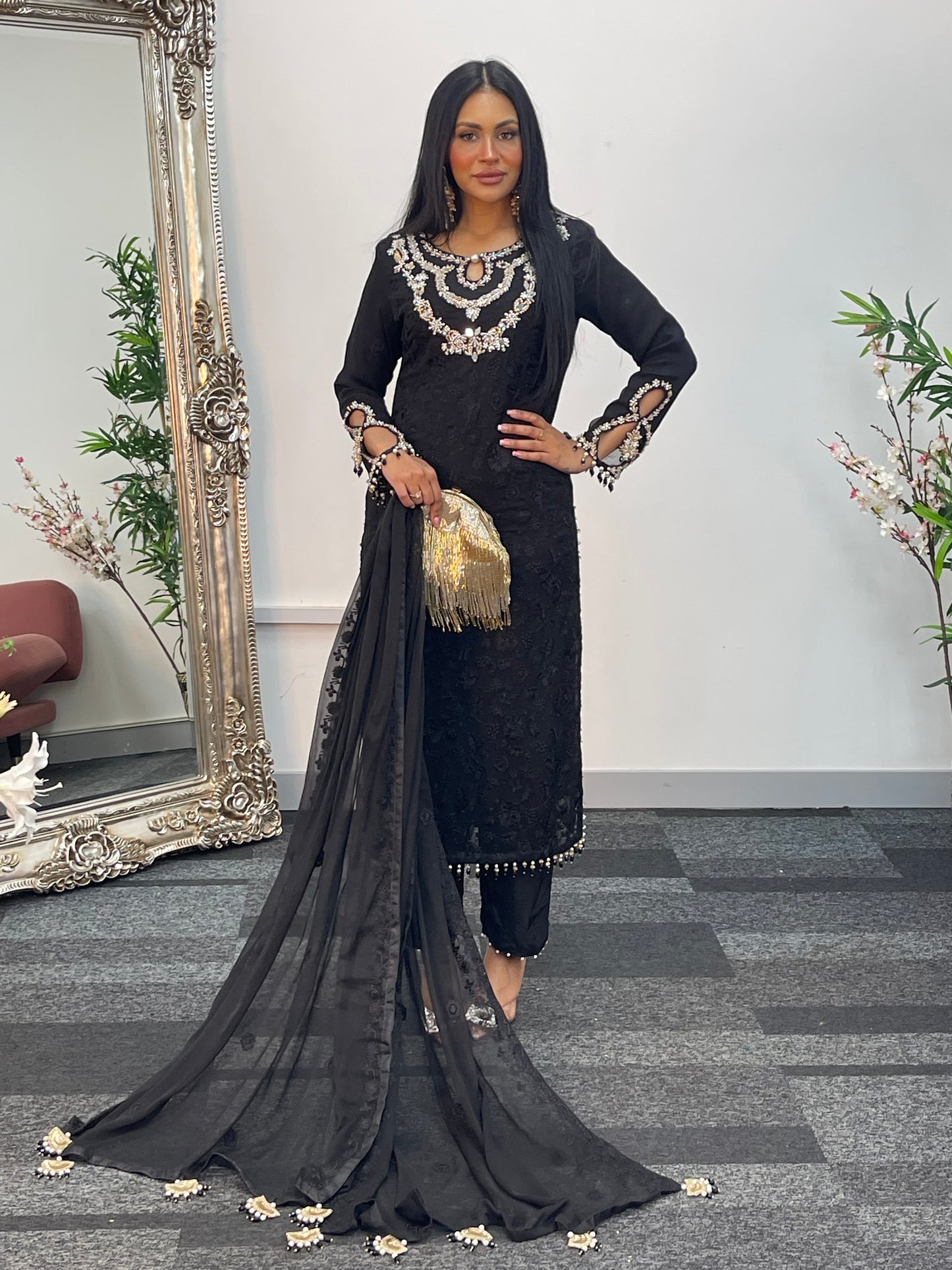 Zewar - Black - Maroon - B