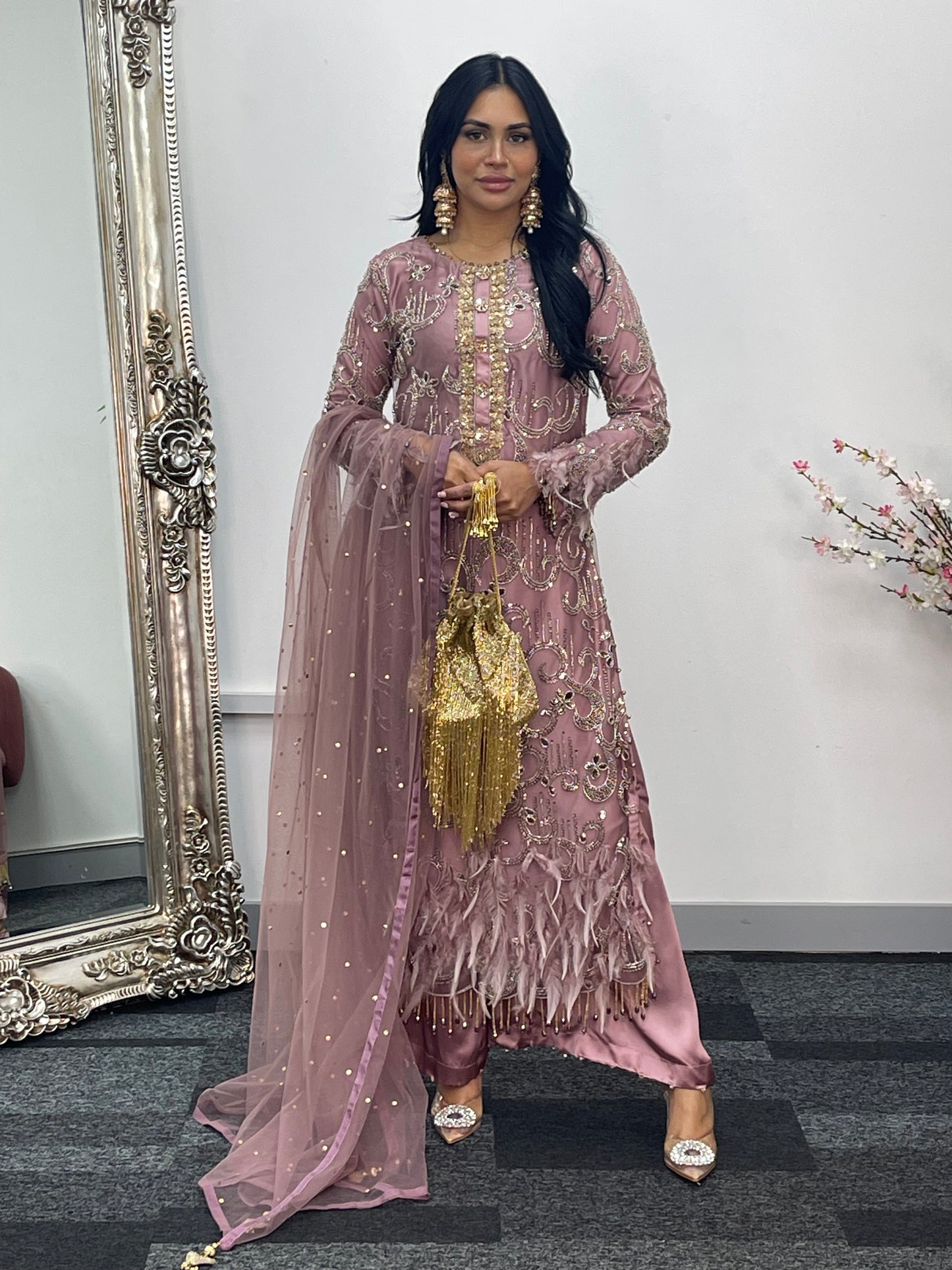 Mala - Cutdana Net - lilac pink - A