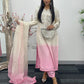 (Pre Order 3/4 Weeks)“Gulaabi” Luxury Outfit - Ombre Pink & Ivory