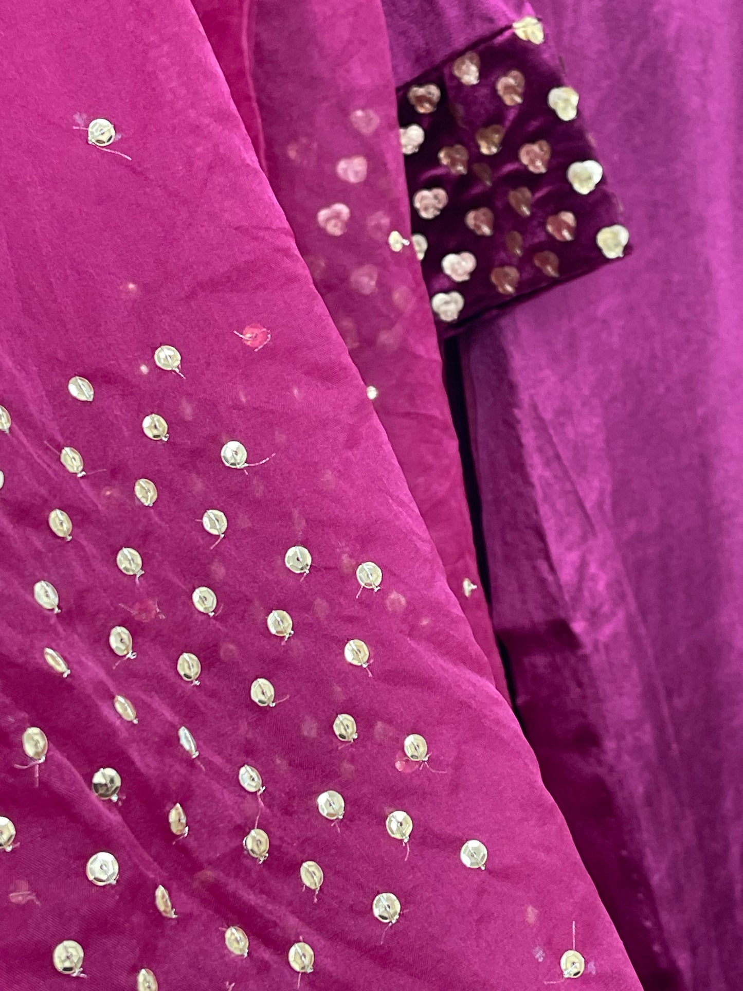 Sona l Plum Silk Velvet - Party Outfit l AA