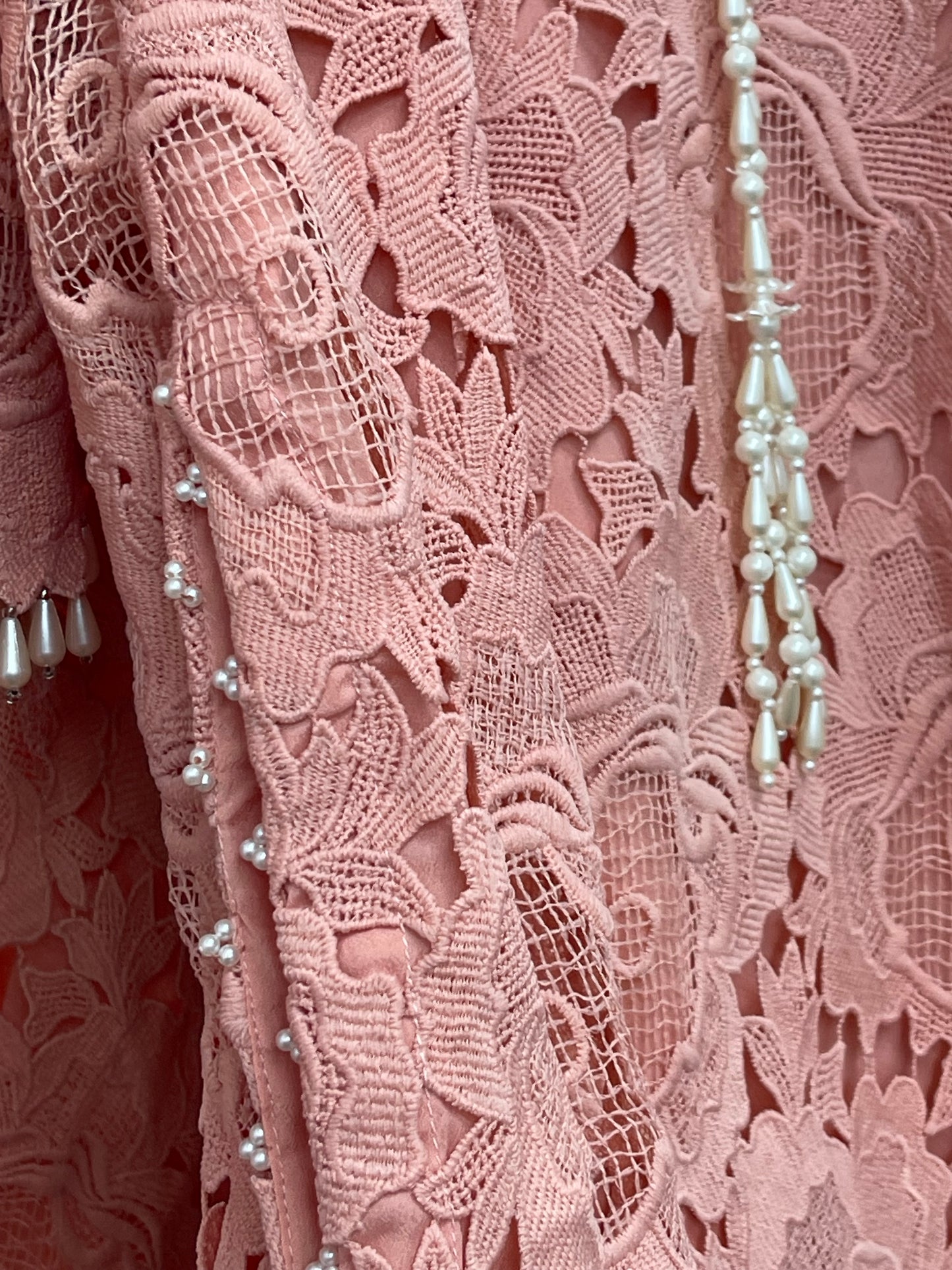 Lacy Crochet - diya - peach - dia