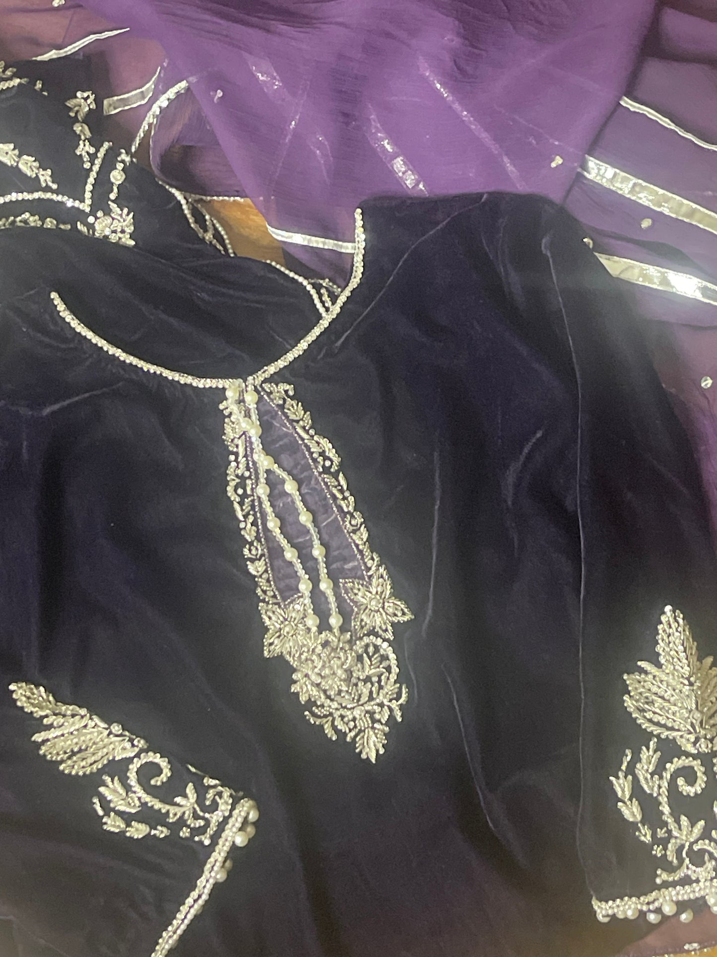 Crazy Kiya - Purple Velvet Pret - Wedding Party Wear -