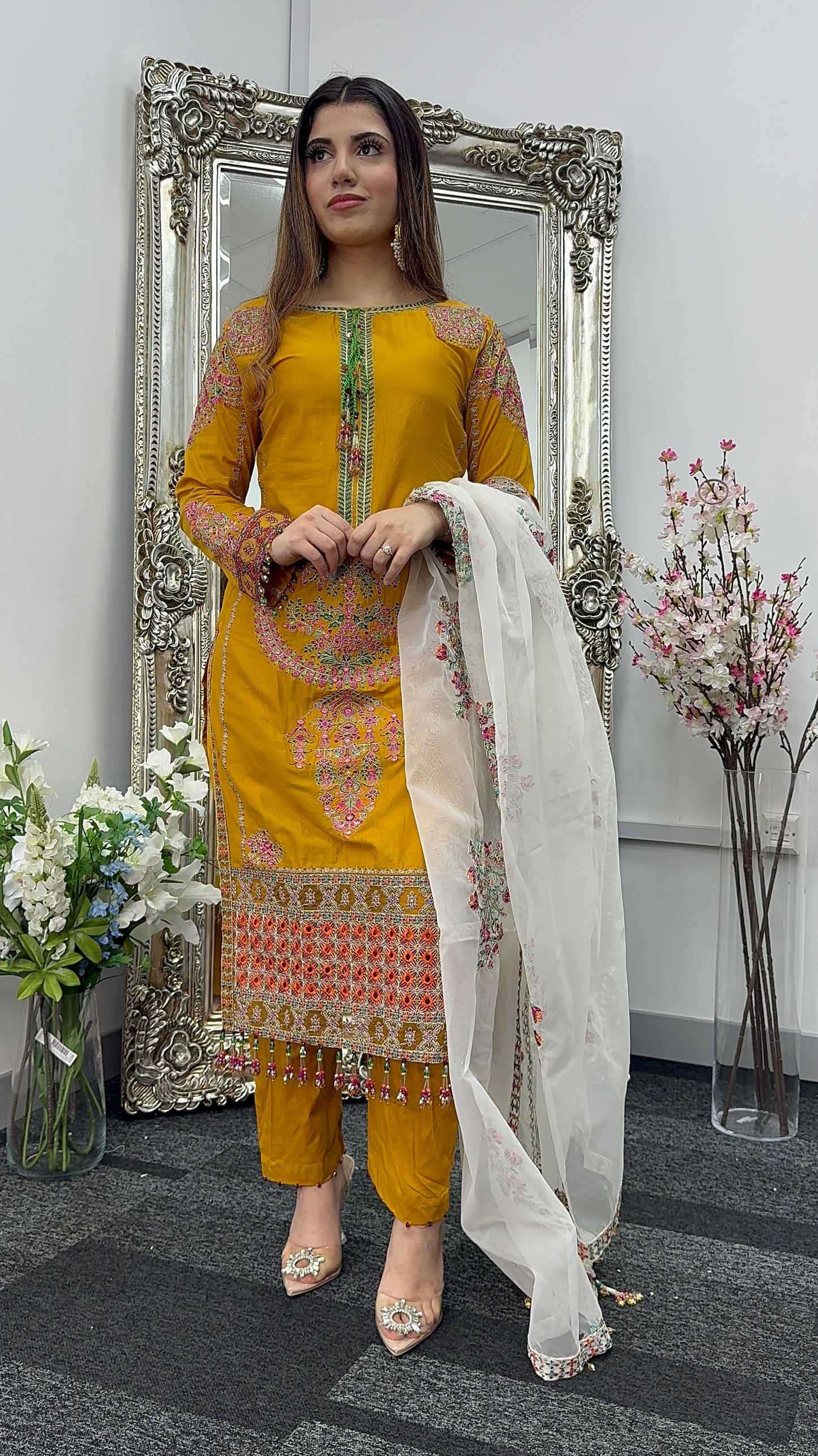 “Suraj” Hussain Rehar’s Inspired - Lawn - Mustard