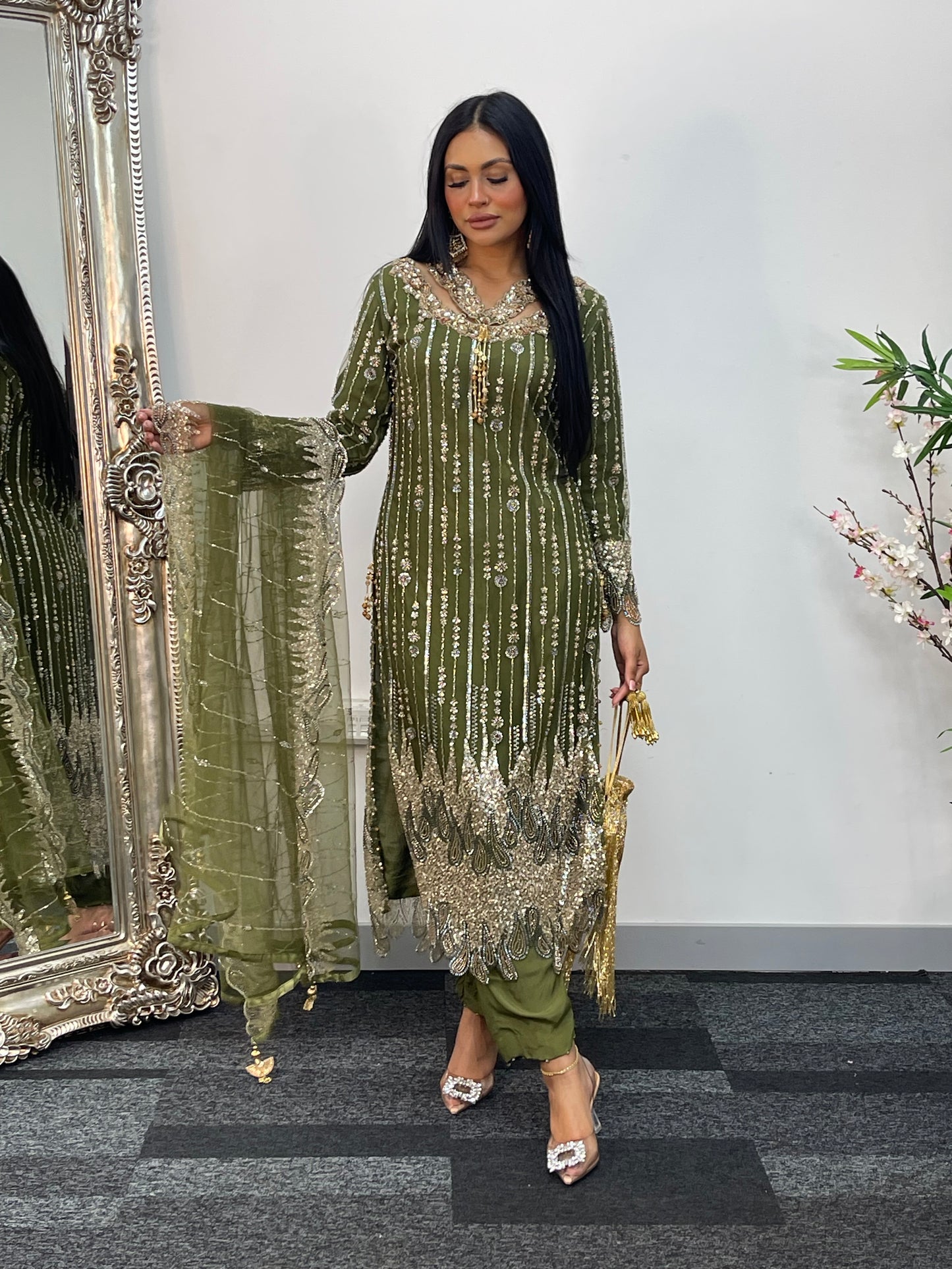 Payal - Cutdana Net - green - G