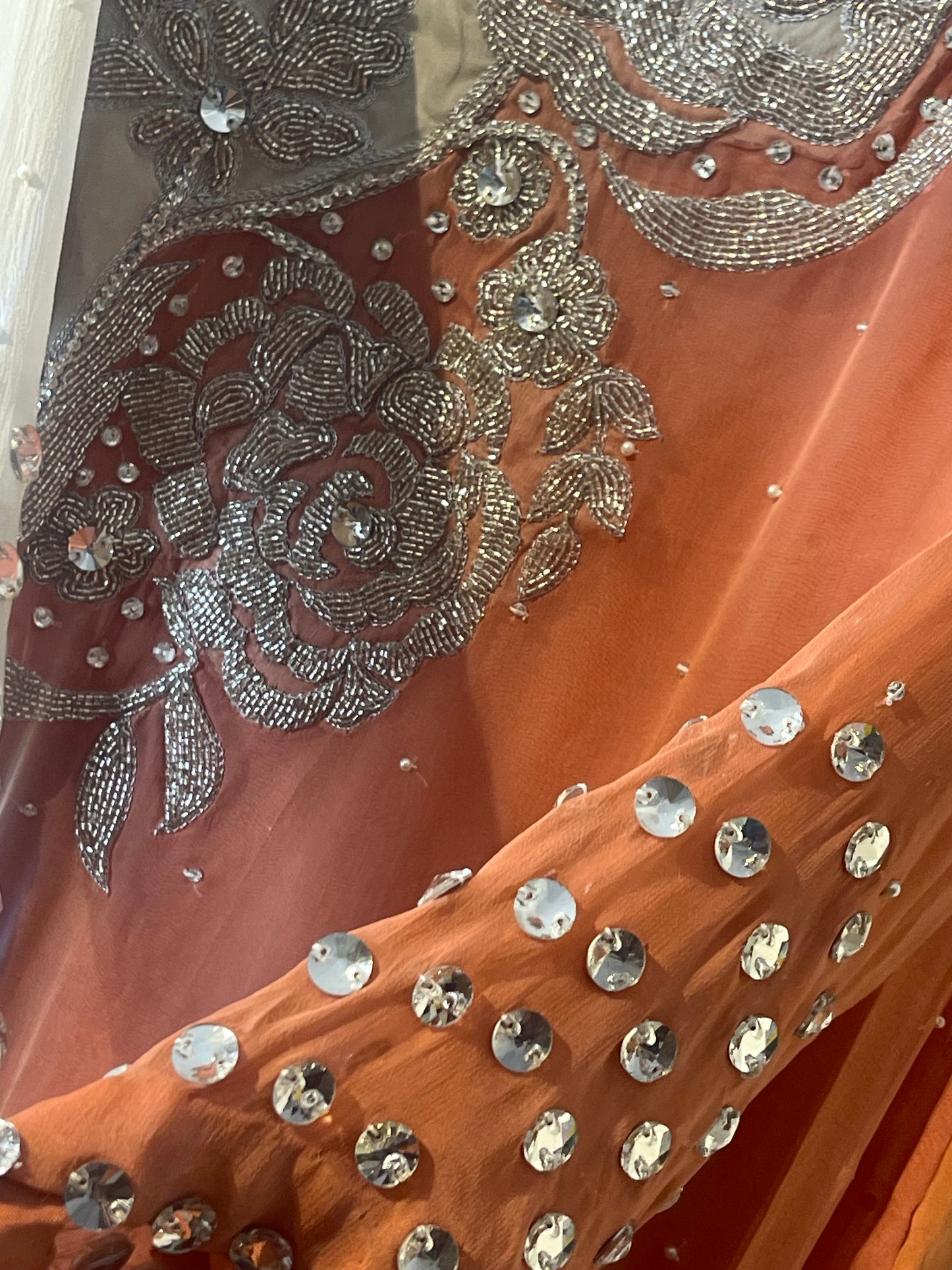 “Nageena” - Party Wear - Peach - Ivory - Nagina - R