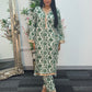 Daily Wear - 2 PC Printed Linen - Green