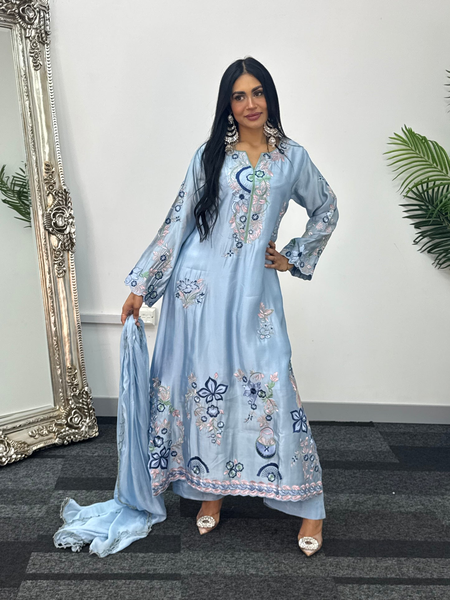 Gul e Lala - Kaftan - Blue