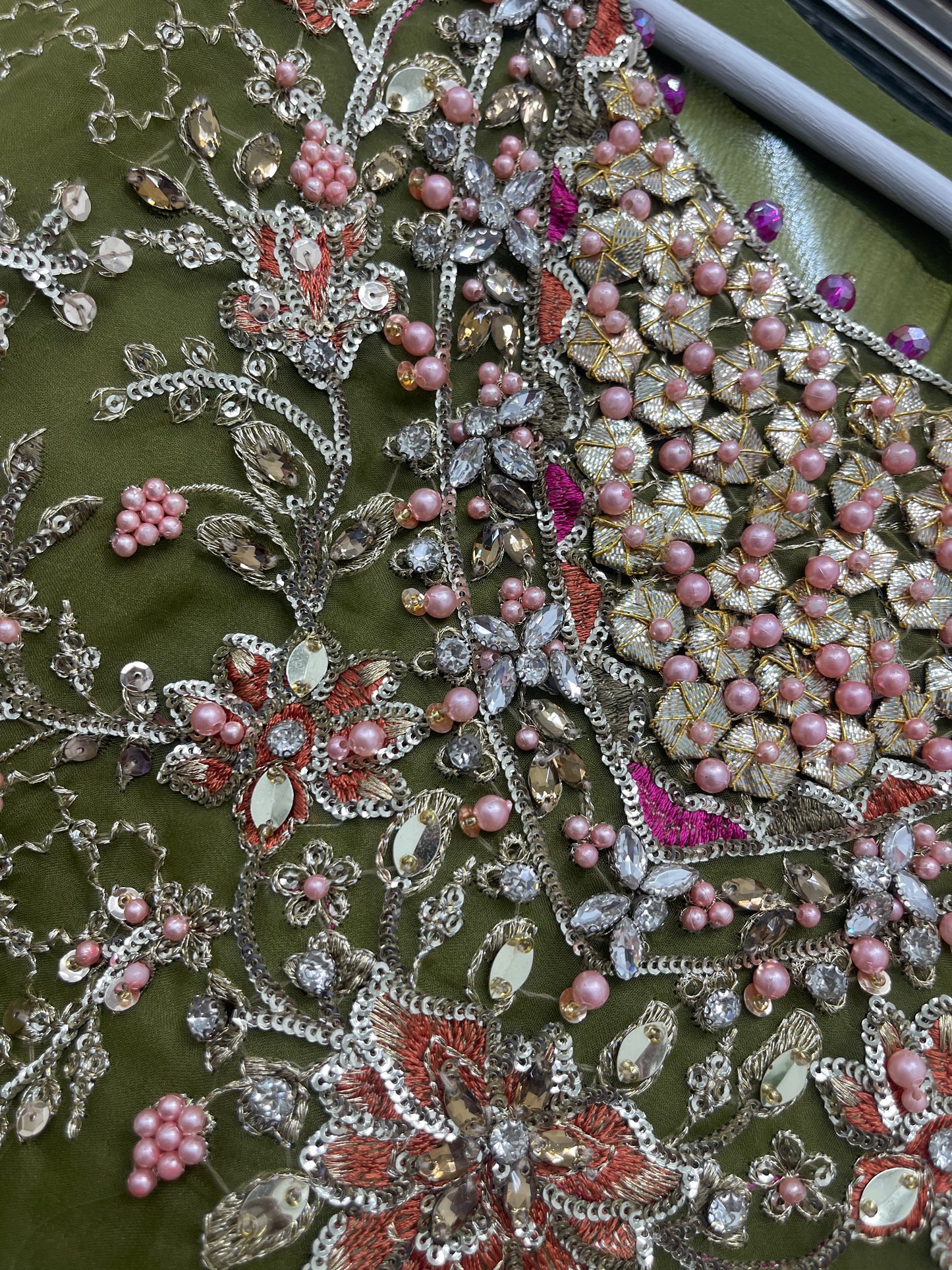 Mehndi - Maria B Inspired Maxi Lehnga -