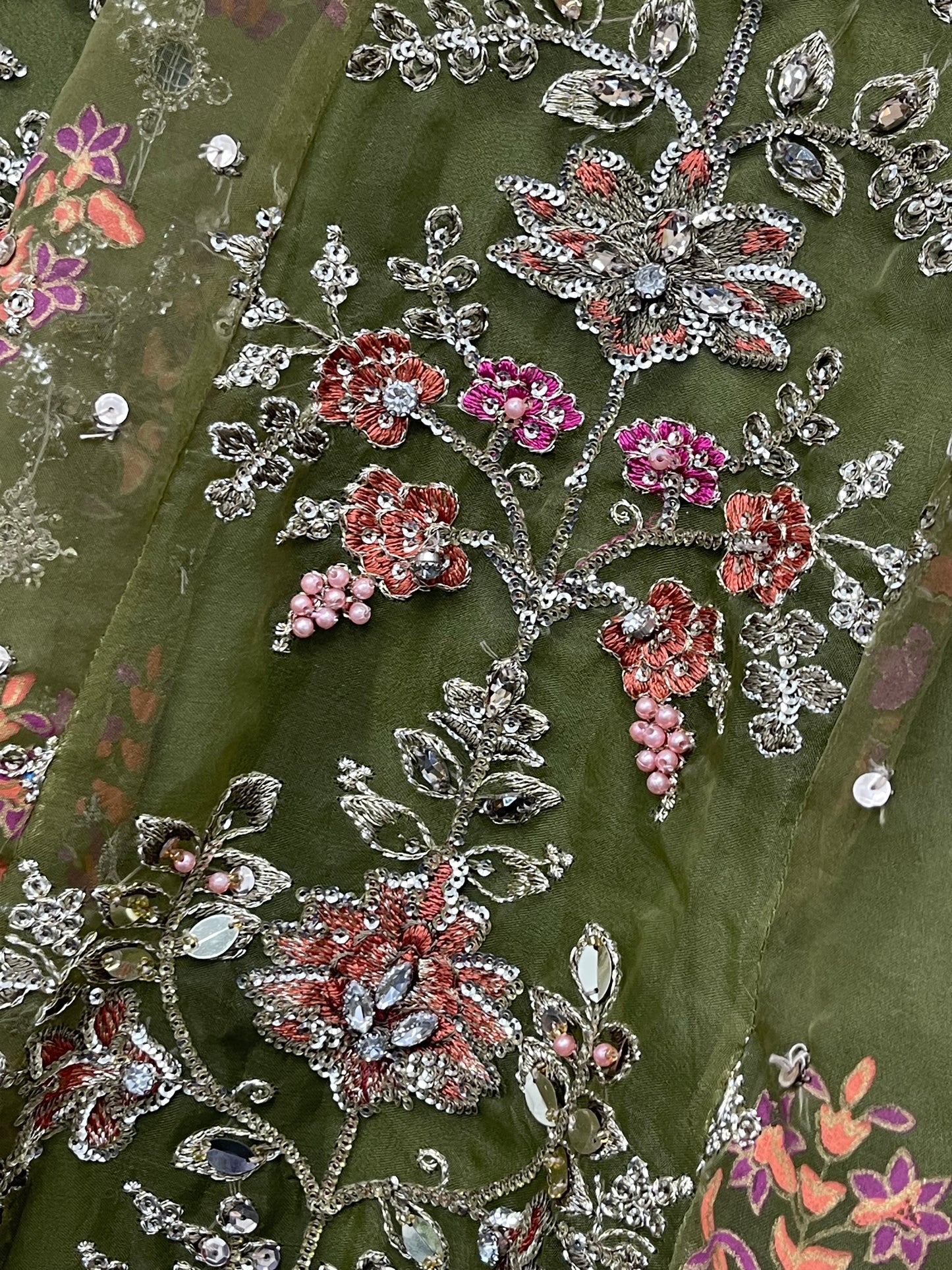 Mehndi - Maria B Inspired Maxi Lehnga -