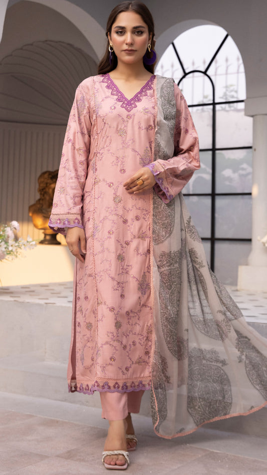 Ethnic Inspired - Linen - Winter Collection - Pink