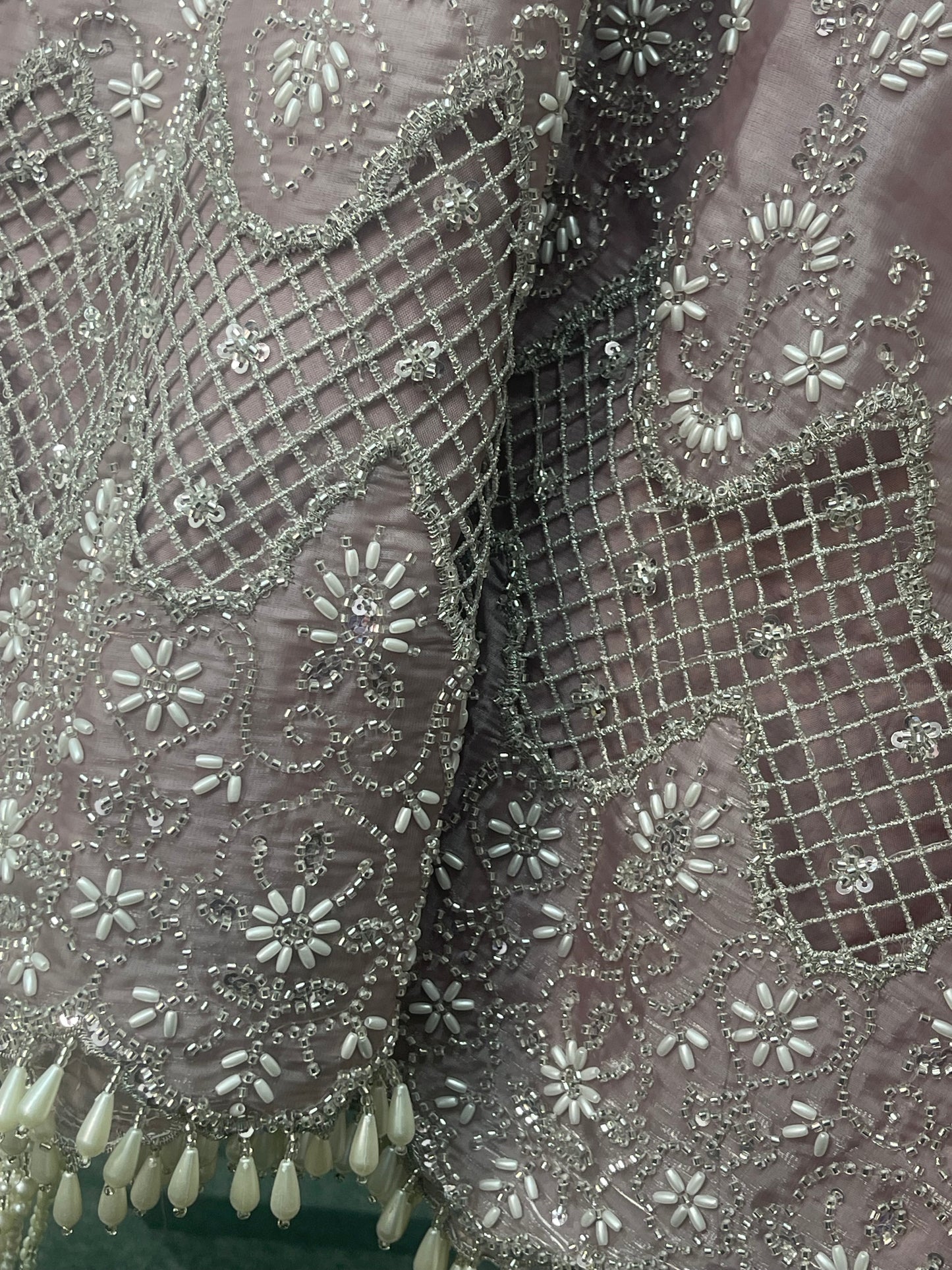 Choori - Cutdana Net - Pink - mint - K