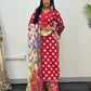 Maria B Lawn Mprints - Polka Dots - Red