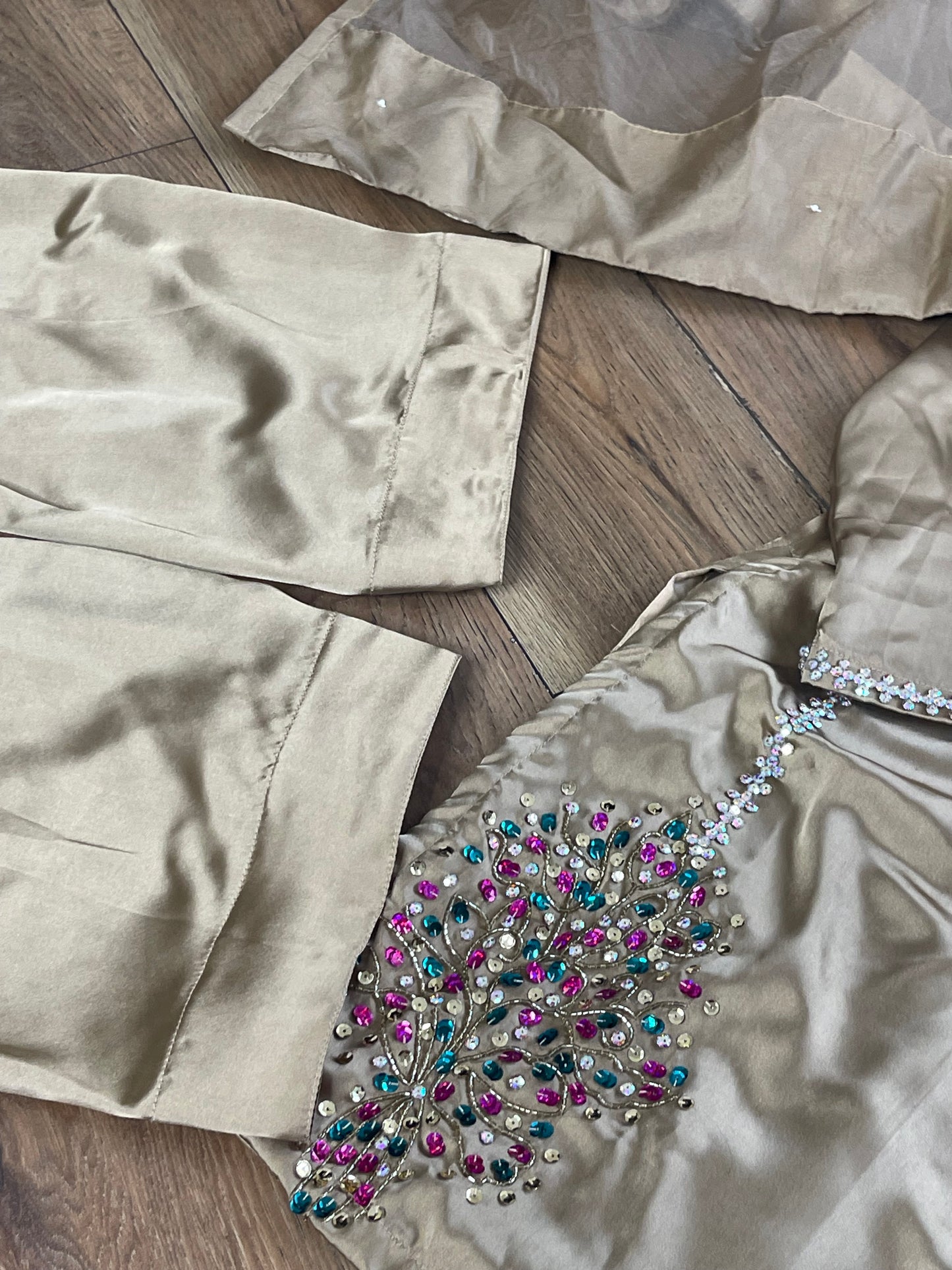 Morni - Farshi shalwar - Coffee - Black - Farshe -