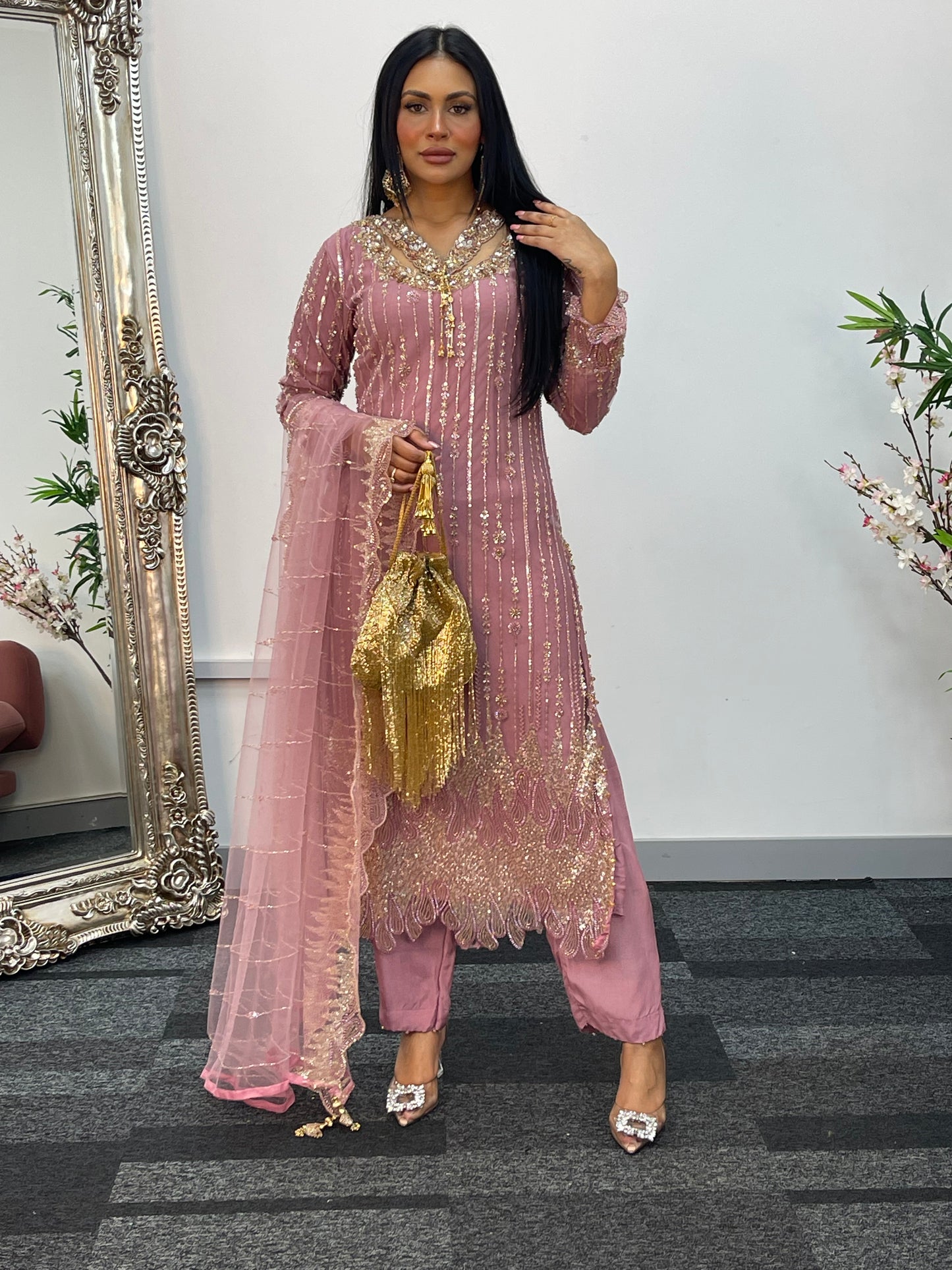 Payal - Cutdana Net - pink - C