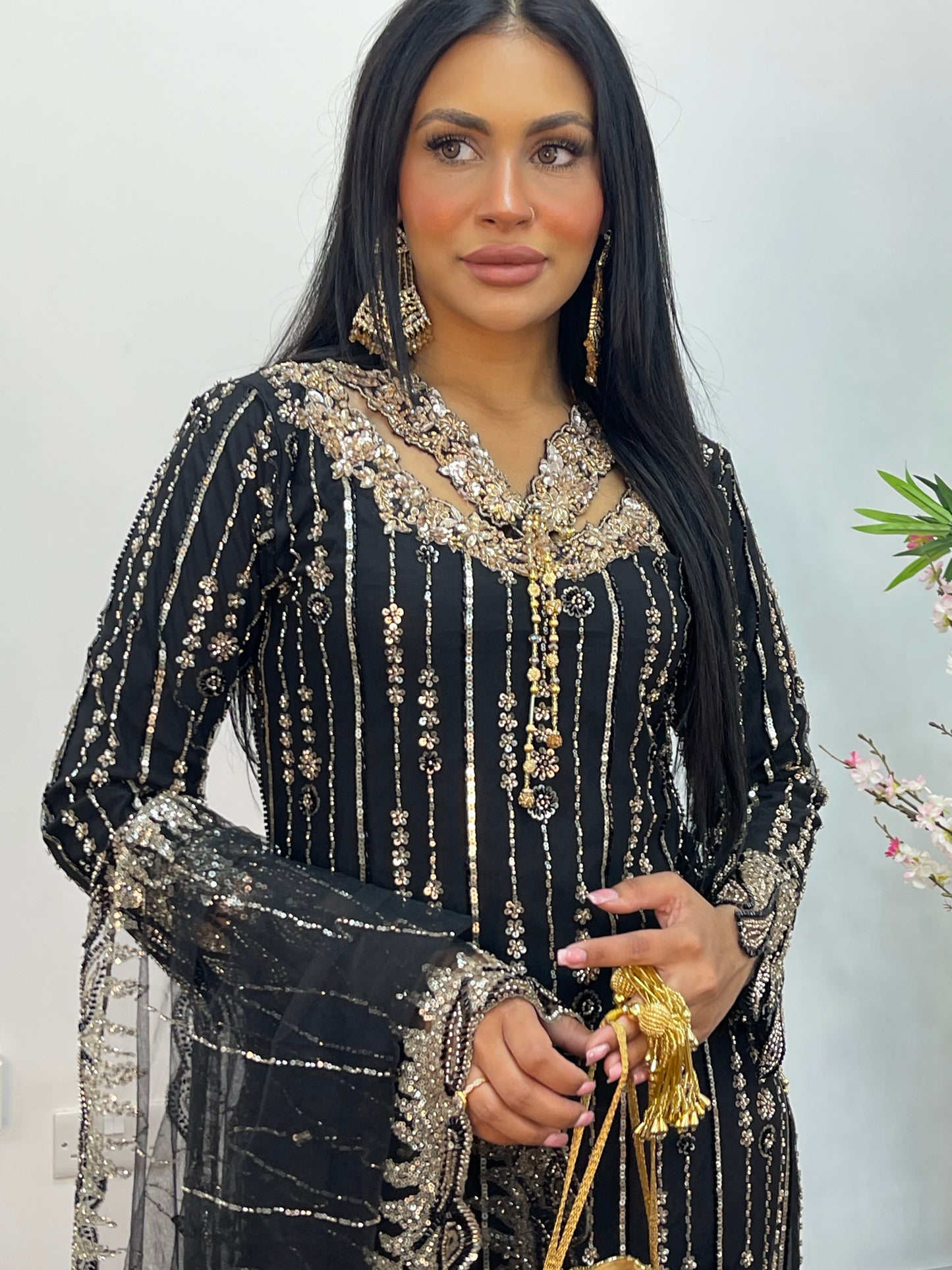 Payal - Cutdana Net - Black -