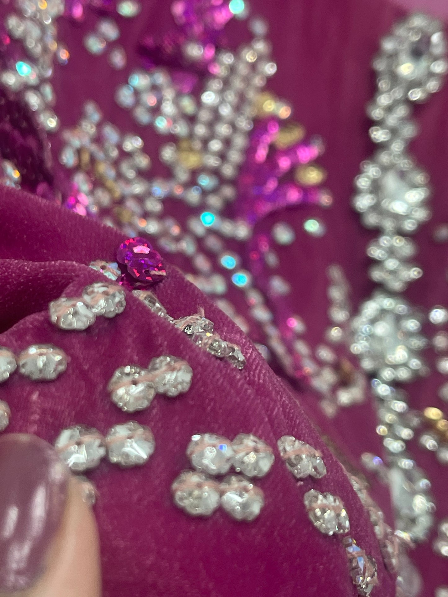 Rang e Gulaab - Hot Pink Velvet - AA -