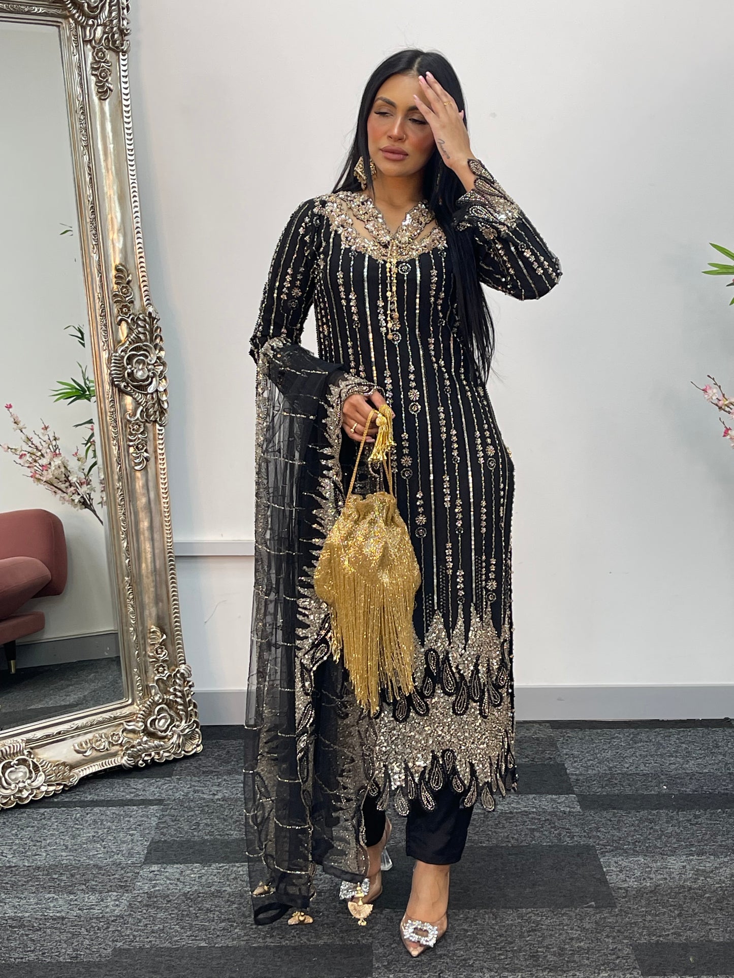 Payal - Cutdana Net - Black -