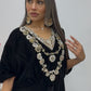 Raat 2 - Black Kaftaan -  Velvet Kaftan - AC