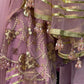 Aatish - Pink Cutdana Net - Lilac Party Outfit