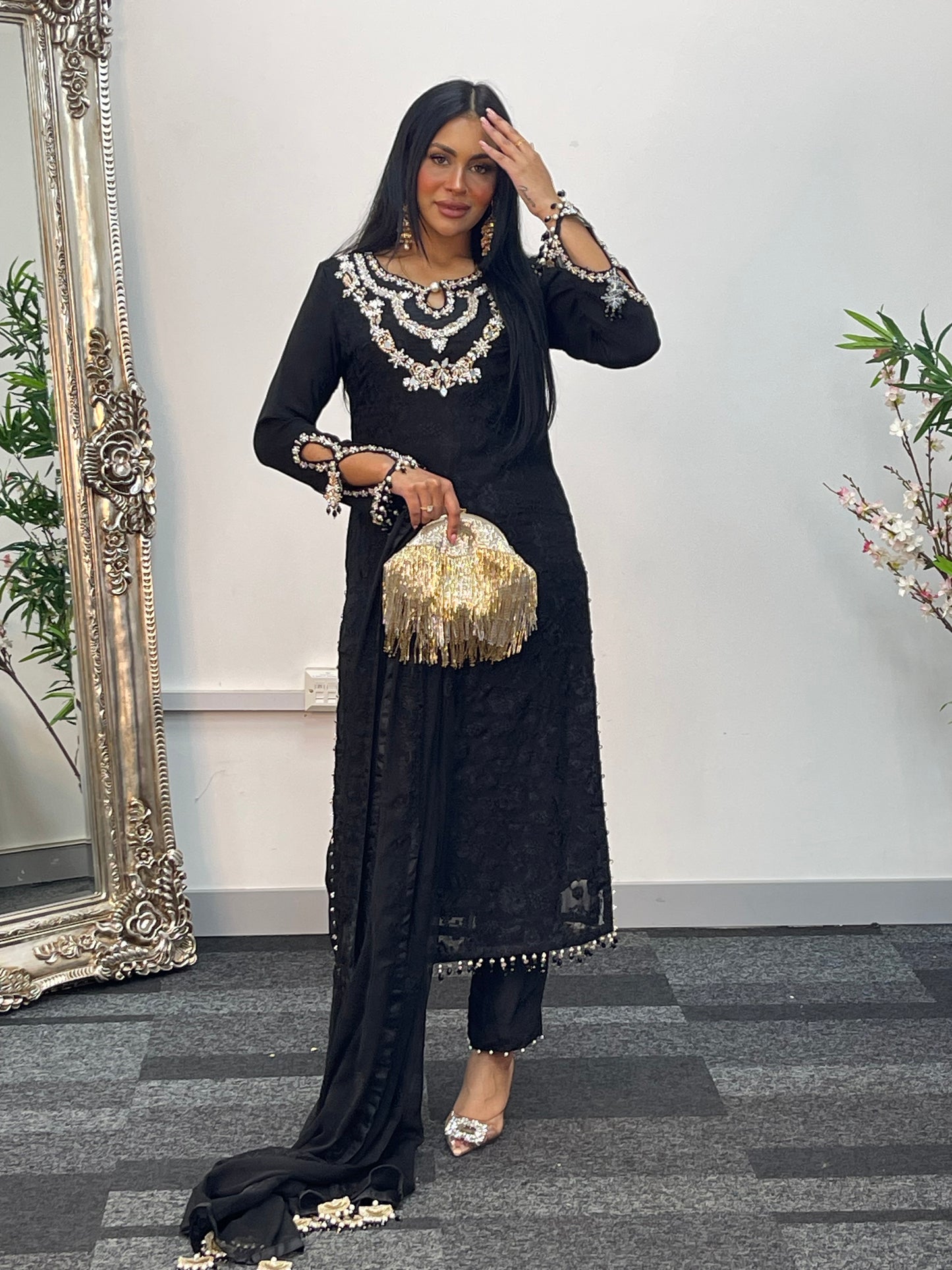 Zewar - Black - Maroon - B