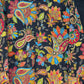 Phoolwari - Armani Silk - Black
