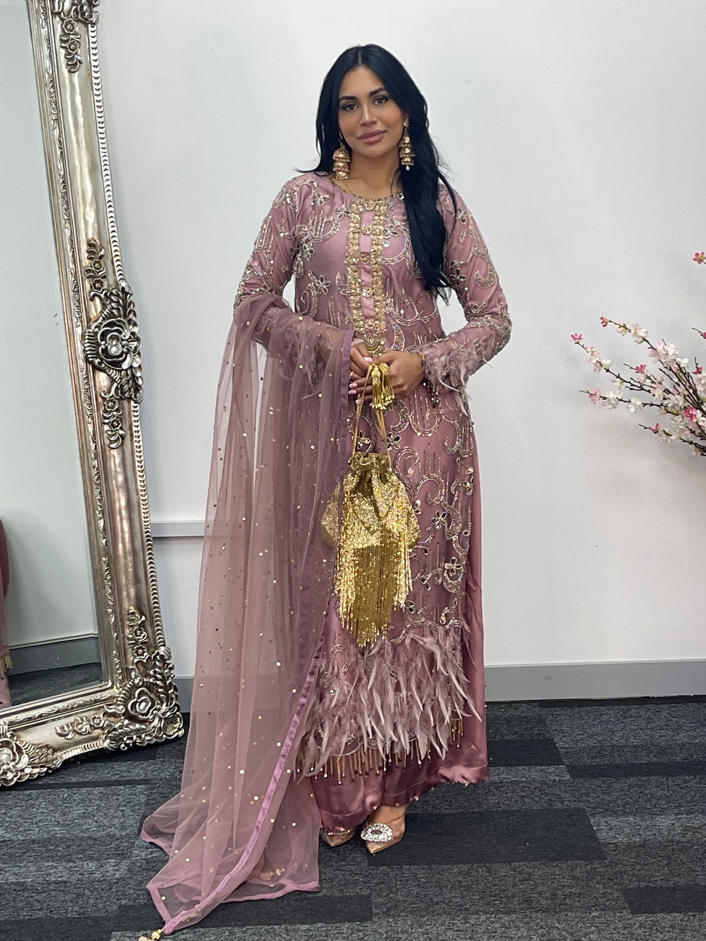 Mala - Cutdana Net - lilac pink - A