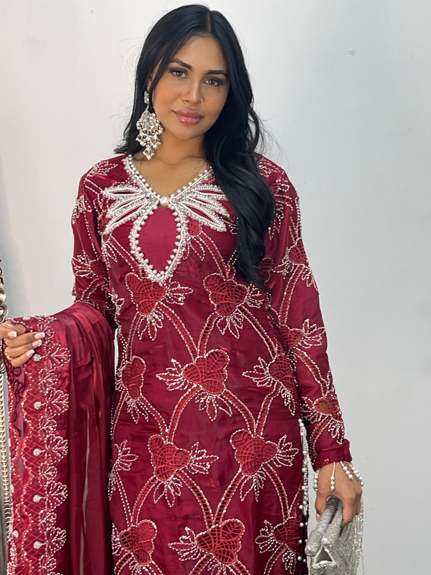 Kangan - CutDana - Maroonish Pink -Y