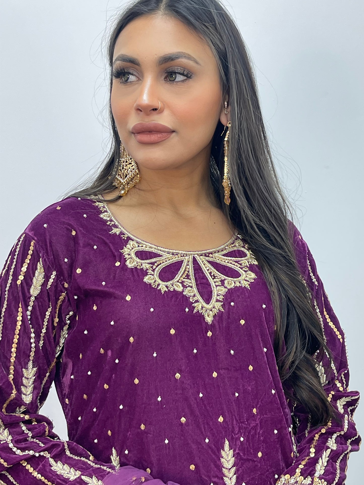 Fruity Plum - Velvet Pret - with crushed sharara - AA