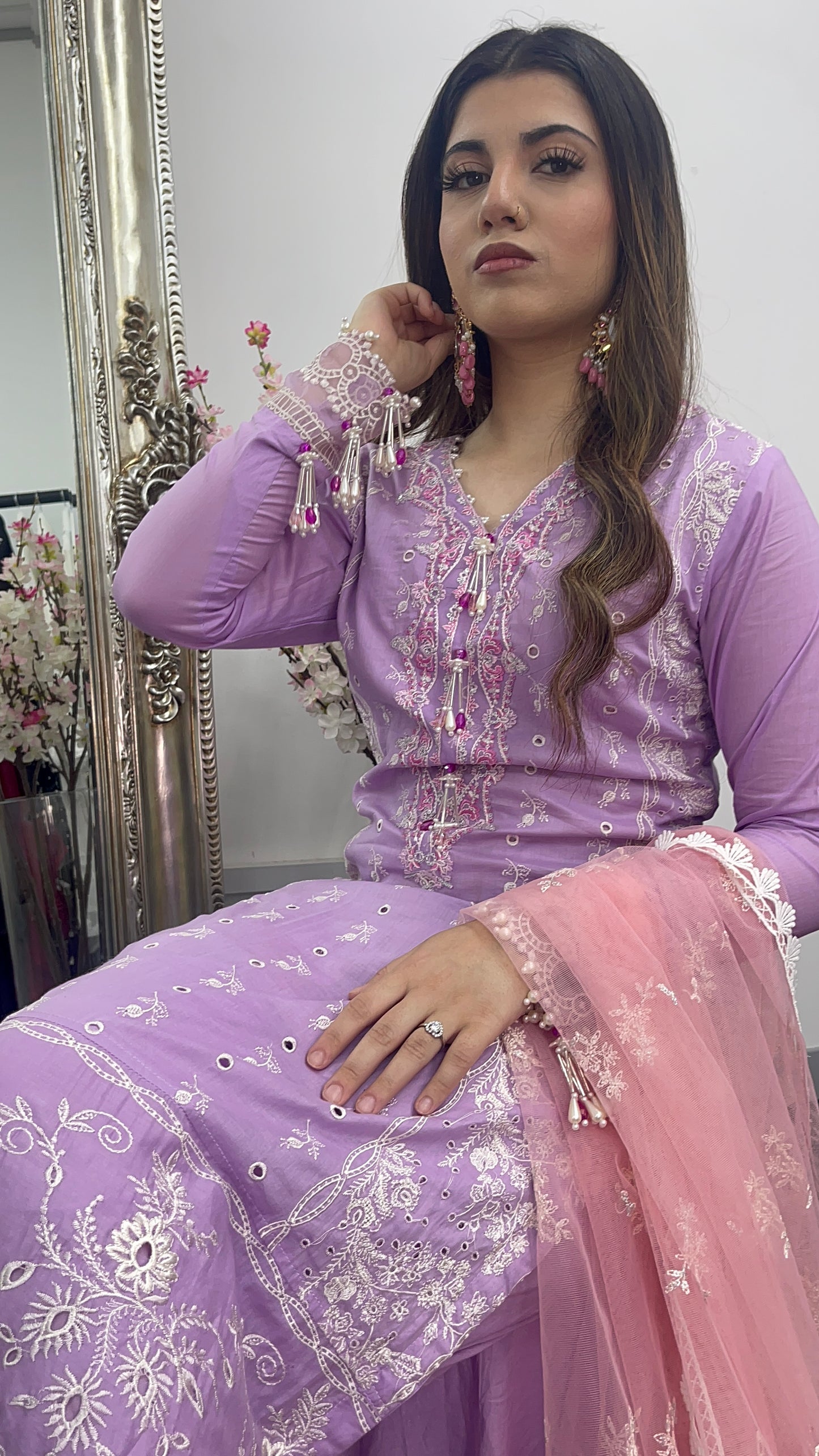 Asifa Nabeel inspired - Lawn - Lilac Pink -
