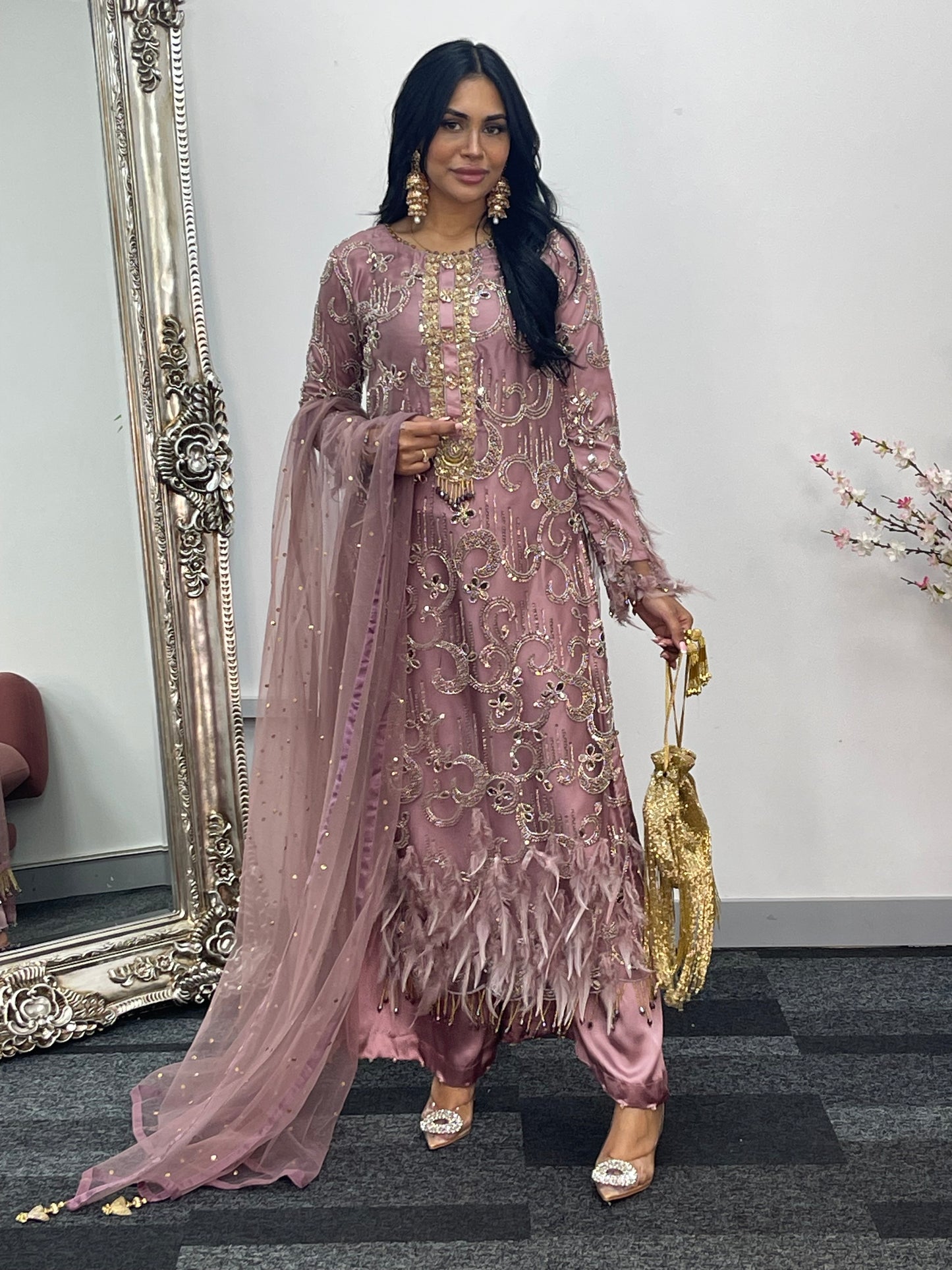 Mala - Cutdana Net - lilac pink - A