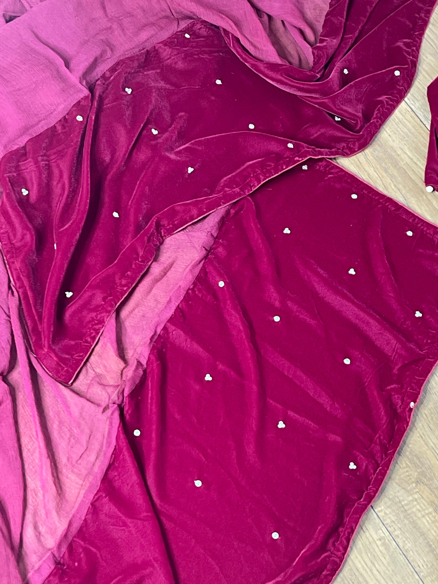 Lulu Pink - Hot Magenta Velvet - Lulusar Inspired