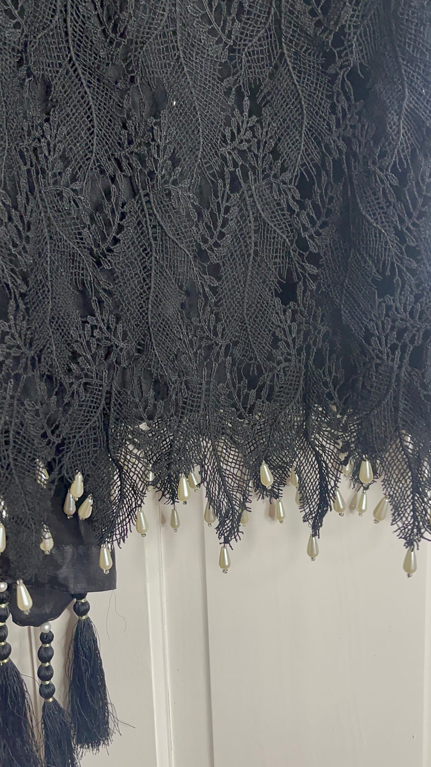 Black Patta- Lace Crochet -Kala Pata - T