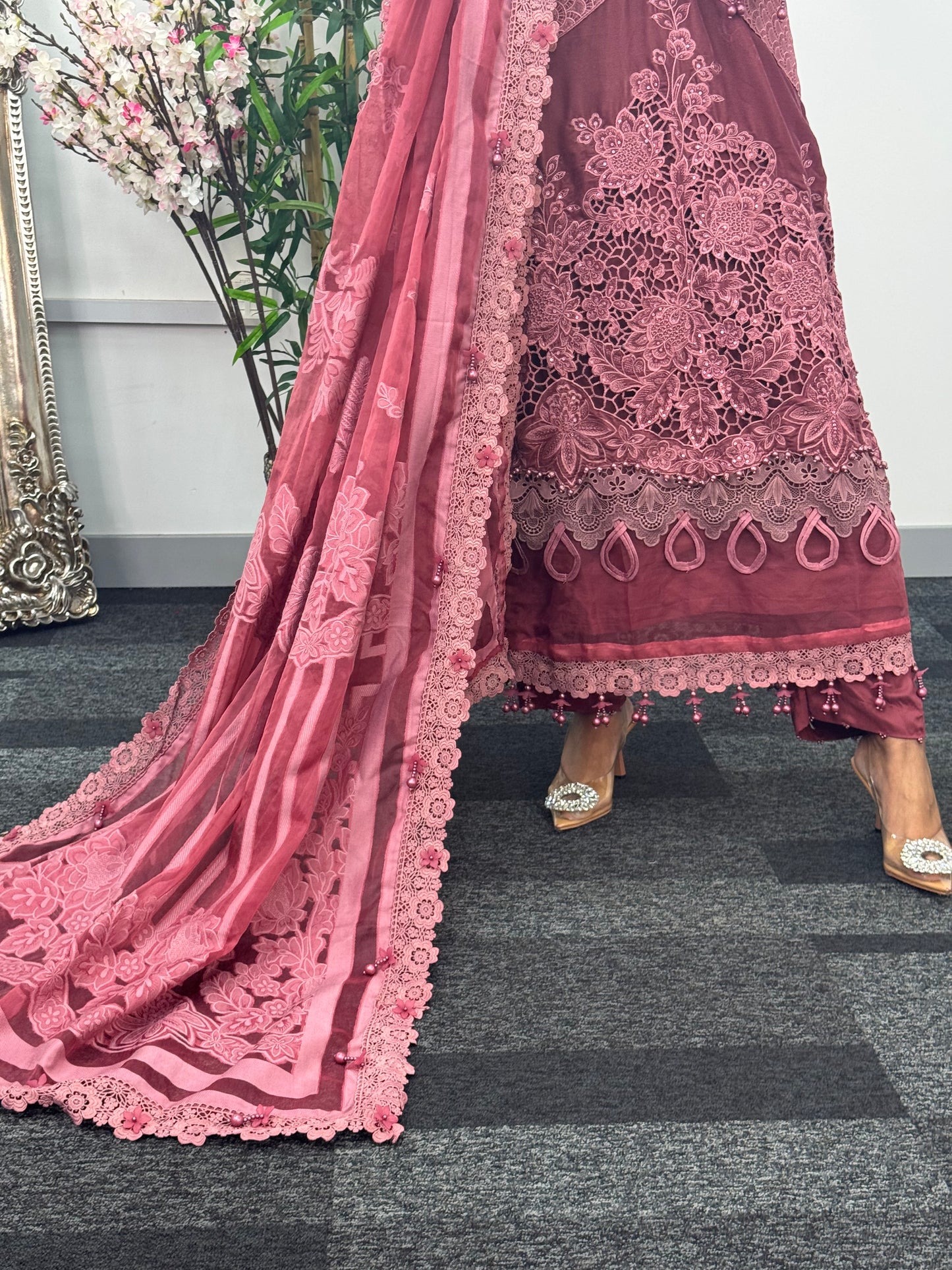 Maria B Luxury Velvet - Pink