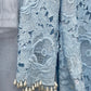 Lacy Crochet - diya - Blue - dia