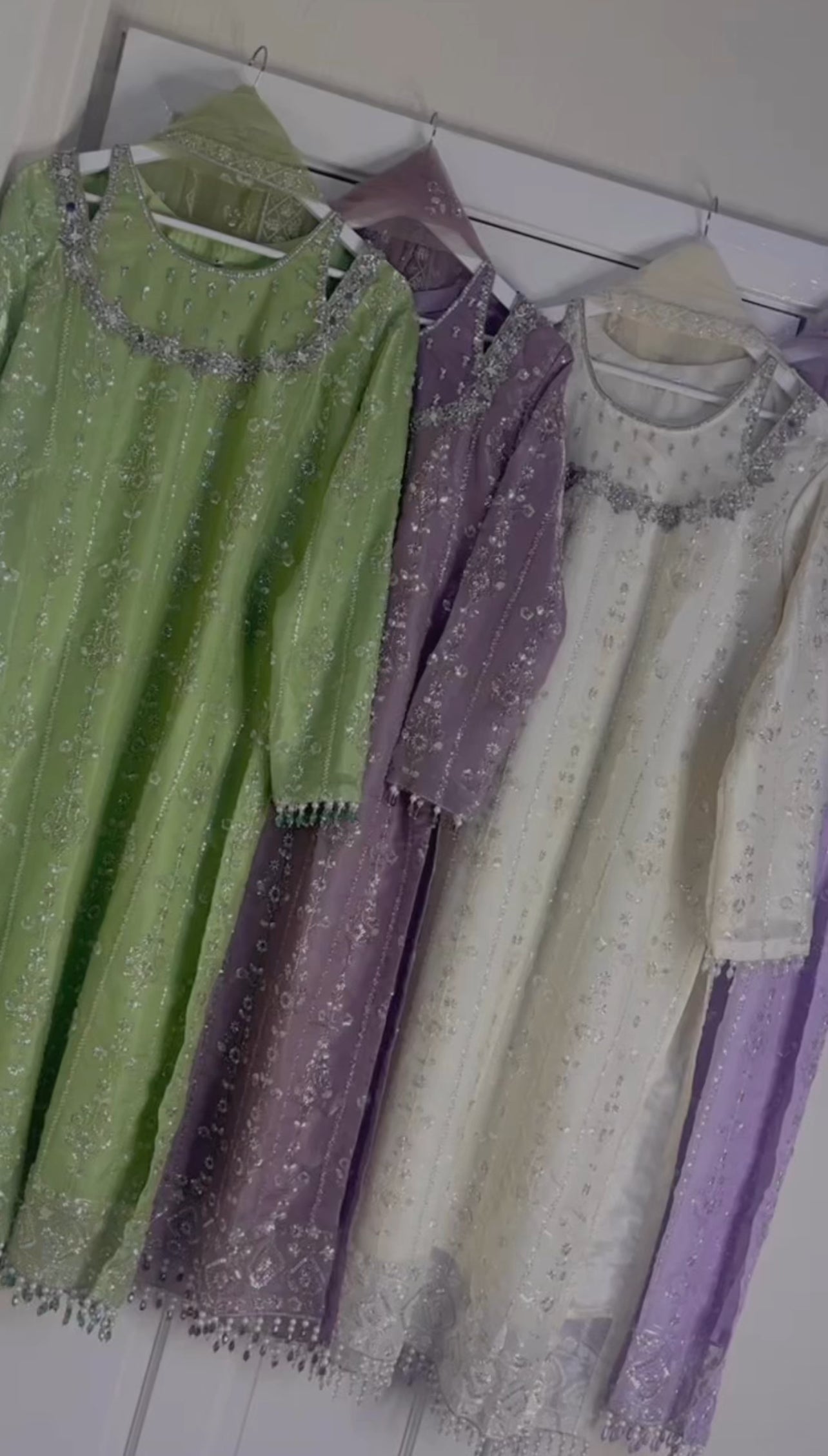 Ronaq- Korean Silk Cut Dana - Party Wear - Lilac