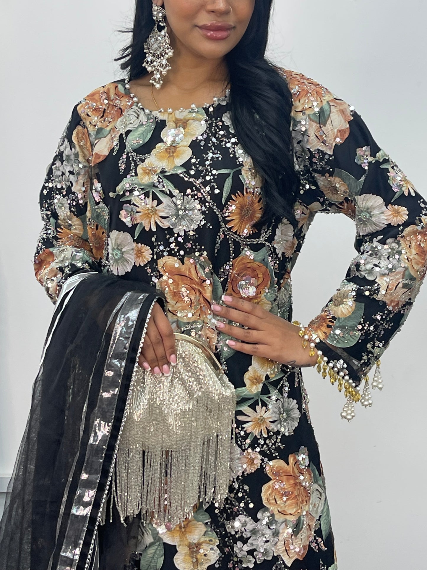 Kareena - Cut Dana Net- Orange- Karina