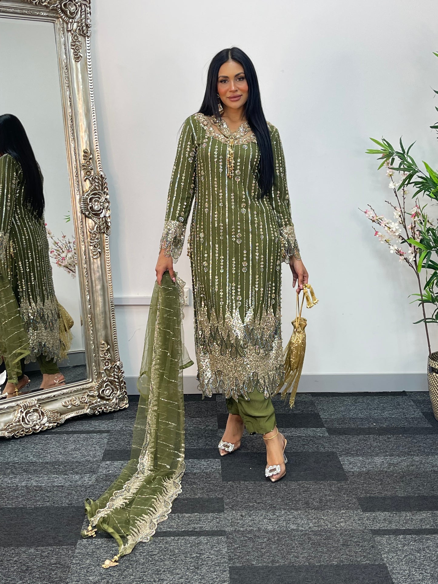 Payal - Cutdana Net - green - G