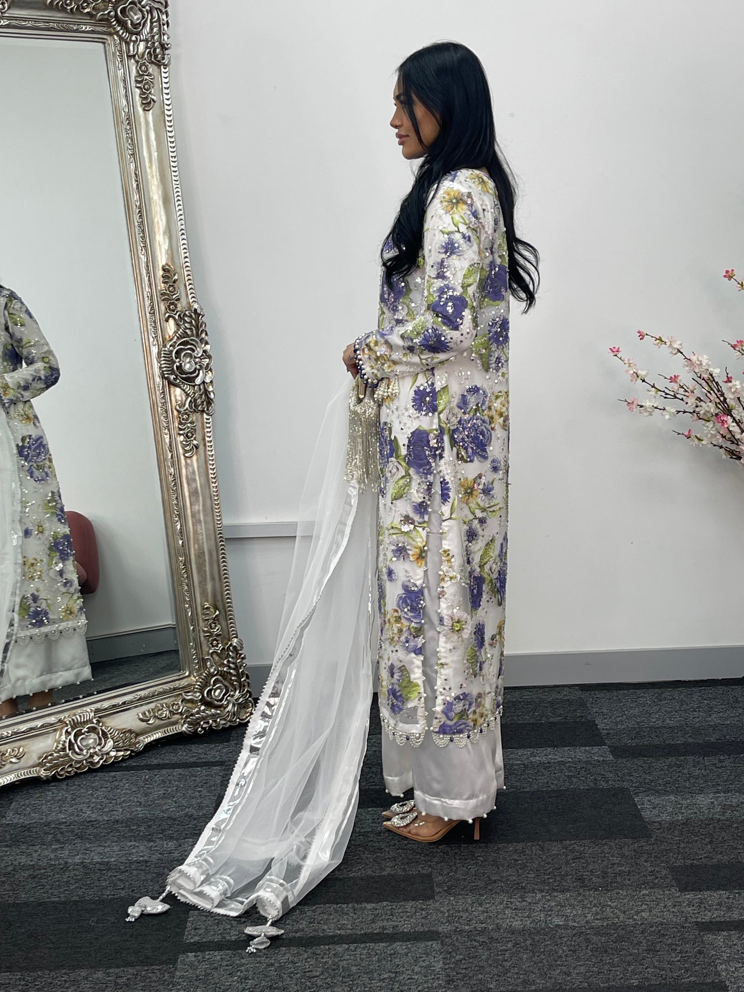 Kareena - Cut Dana Net- Blue - Karina