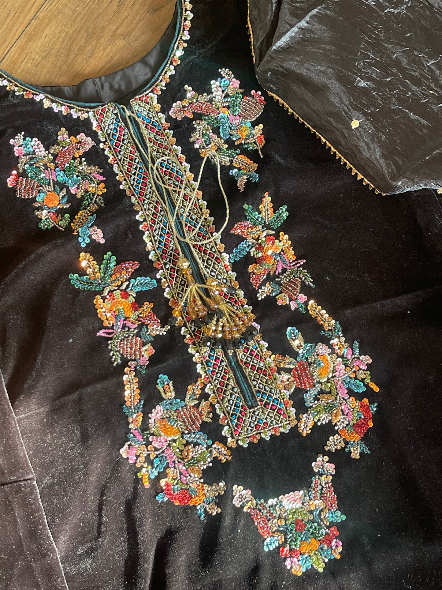 Shadmani - Black Velvet Pret -