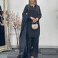 Saba - Farshi Shalwar - black -P