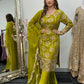 Kiran - Sheesha Sharara Set - green - Mehndi outfit - Party wear - W