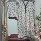 Daily Wear - 2 PC Printed Linen - White